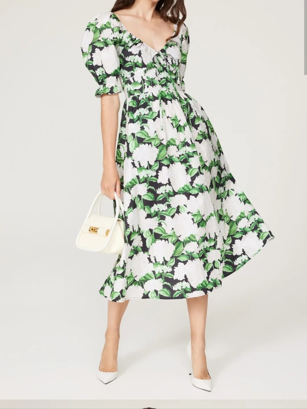 Hill House Ophelia Dress Night Bloom Hydrangea floral pattern M - Picture 1 of 9